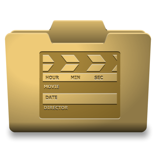 Yellow Movies Icon 512x512 png
